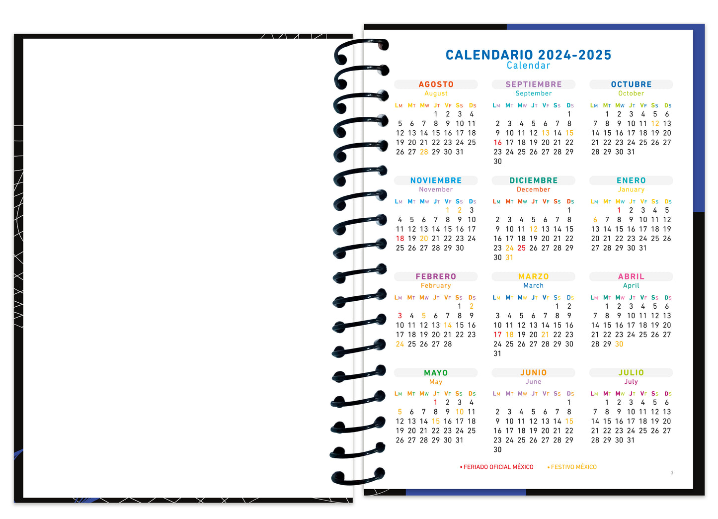 Agenda Diaria | Pasta Dura | 17 X 23.5 Cm | Escolar | W