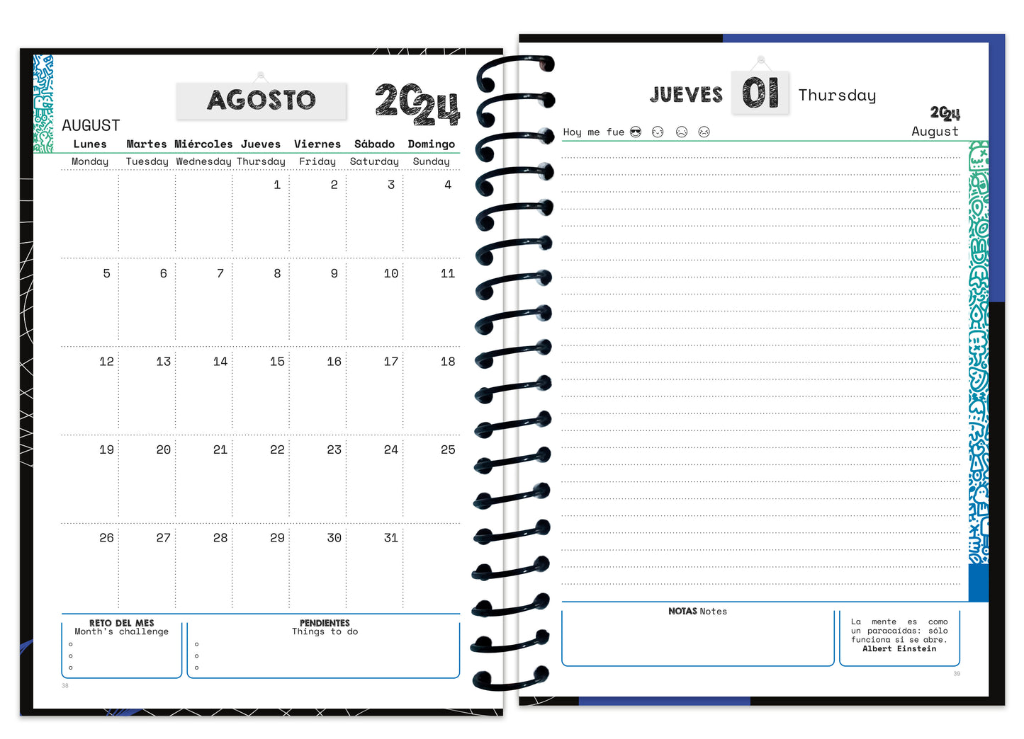 Agenda Diaria | Pasta Dura | 17 X 23.5 Cm | Escolar | W