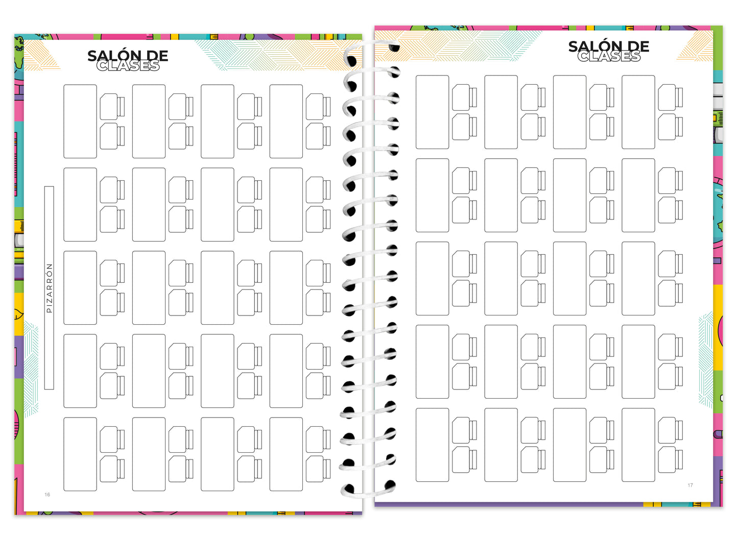 Agenda Para Maestros | Semanal | Pasta Dura | Escolar | Z2