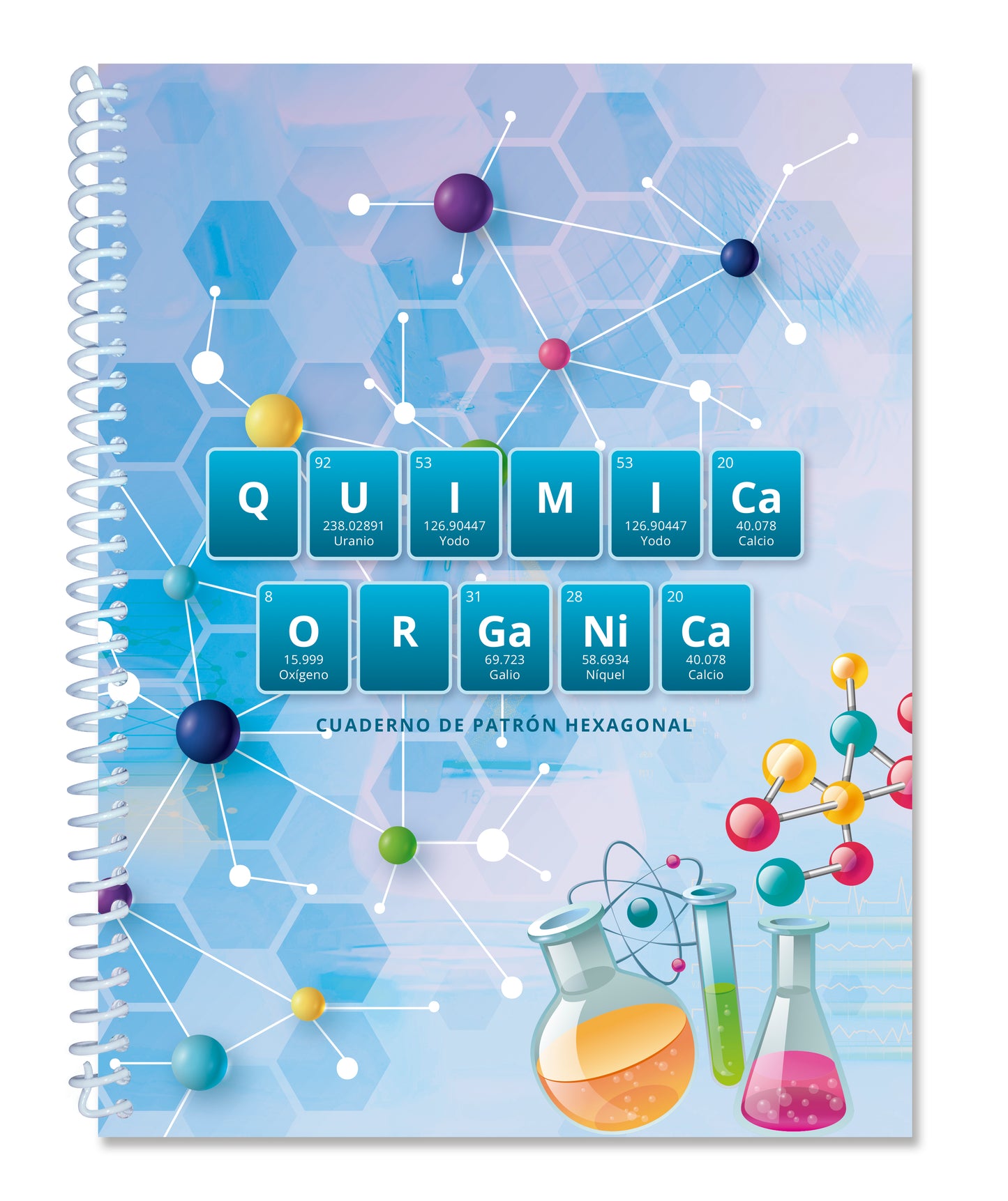 Cuaderno Profesional | Química | Hexagonal | 50 Hojas