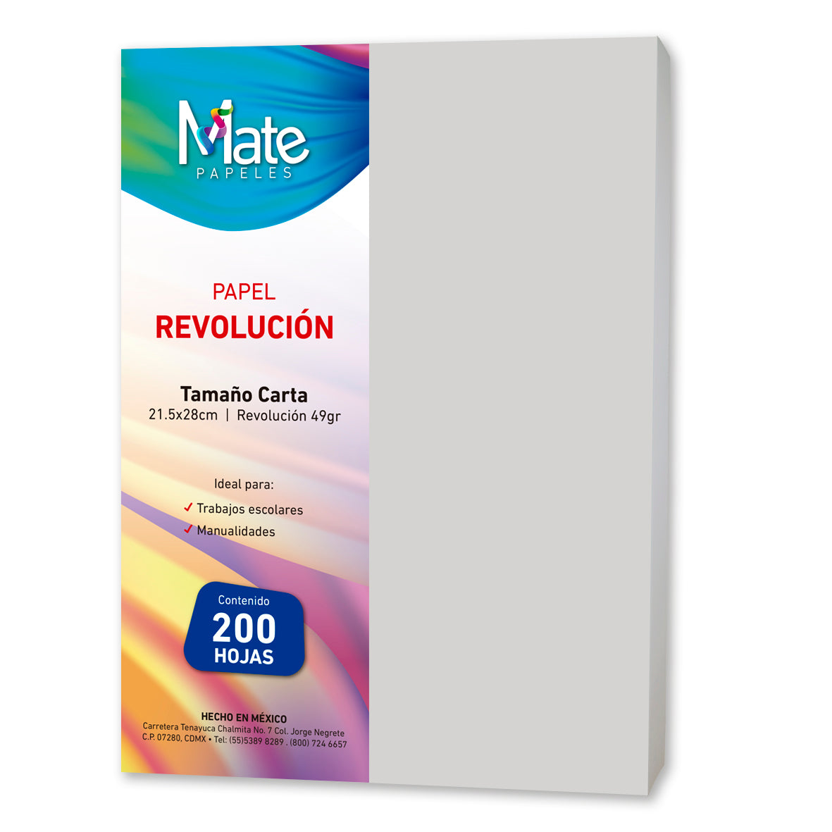 Papel Revolución 49 G | Tamaño Carta | 200 Hojas